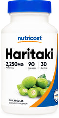 Nutricost Haritaki 2250mg - 90 Vegan Capsules | GMO-Free, Gluten-Free