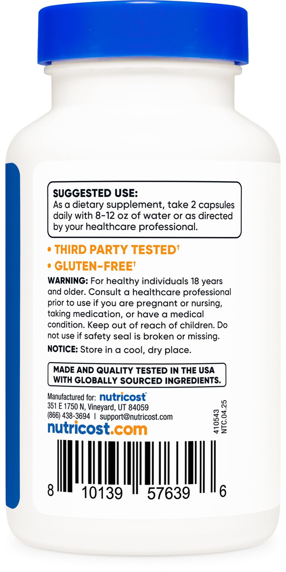 Nutricost Indole-3-Carbinol Supplement (425mg) - 120 Capsules (60 Servings)