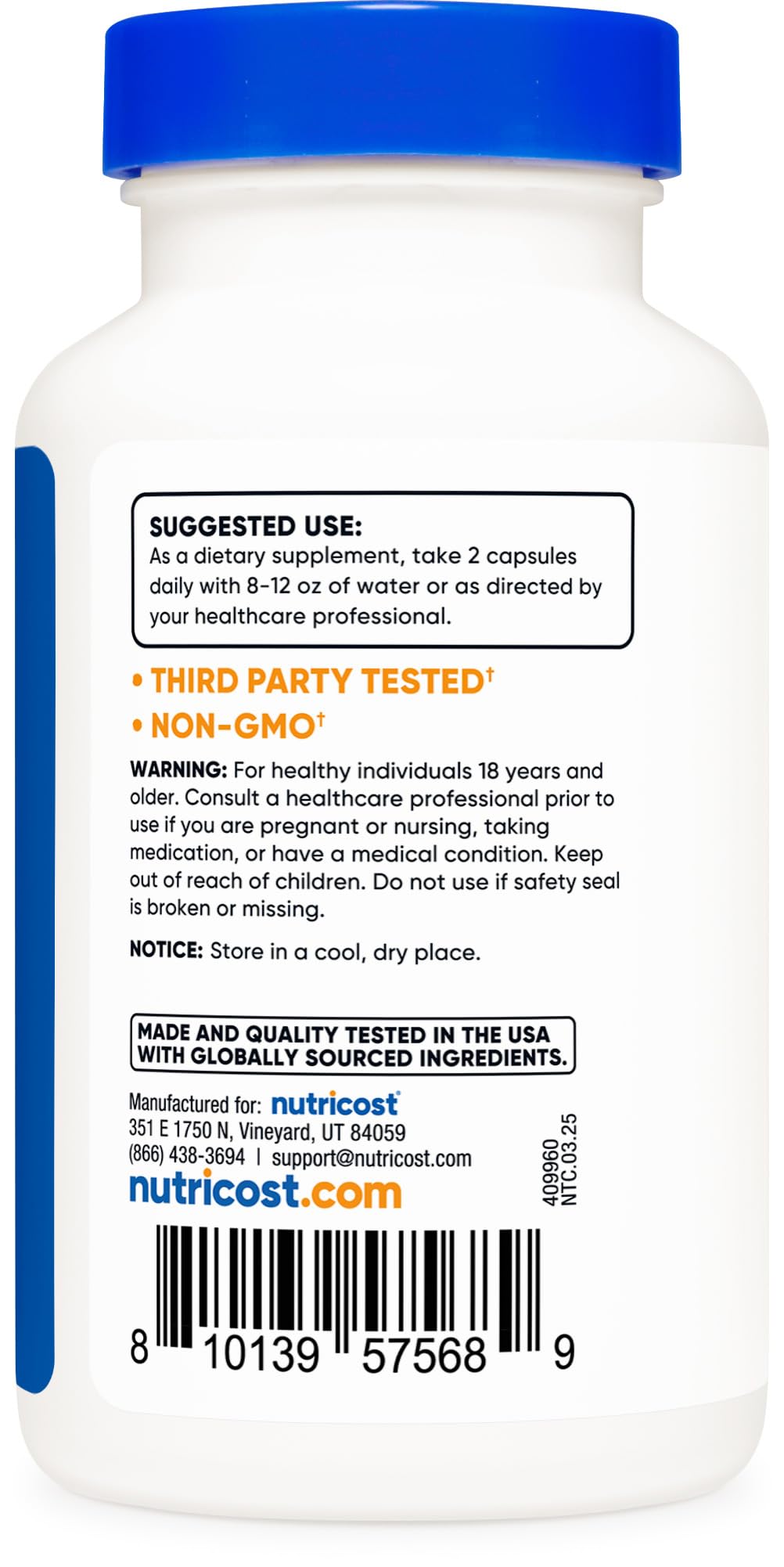 Nutricost Irish Sea Moss Extract 10,000mg – 120 Capsules, 60 Servings, Vegan