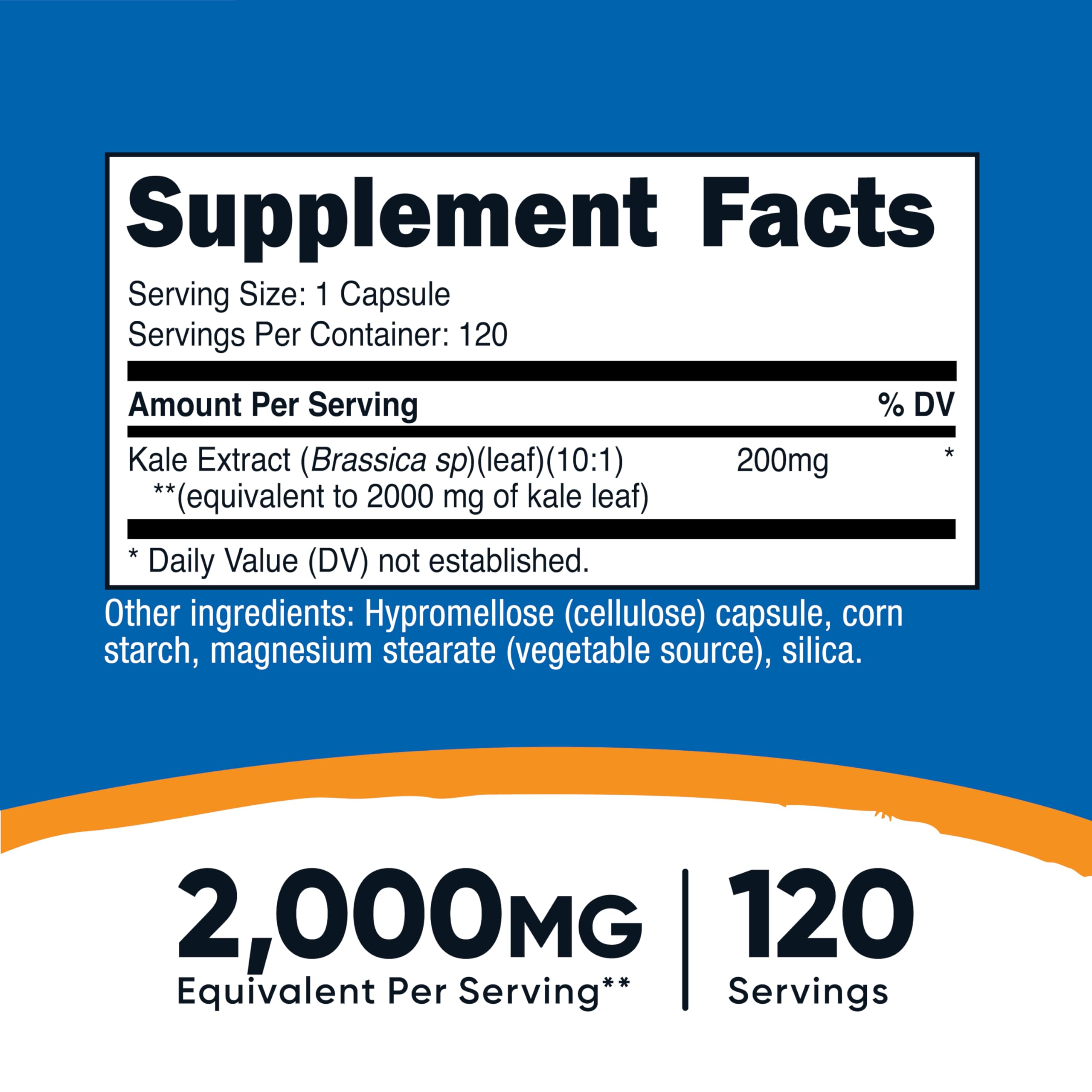 Nutricost Kale Extract (2000 mg Equivalent) 120 Capsules | Vegan, Gluten-Free