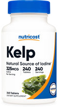 Nutricost Kelp Tablets - 325mcg Iodine, 240 Tablets | Non-GMO, Gluten Free
