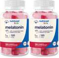 Nutricost Kids Melatonin Gummies 1mg - 120 Gummies Strawberry Flavor (Pack of 2)