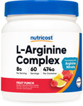 Nutricost L-Arginine Complex (Fruit Punch, 60 Servings) - Gluten Free, Non-GMO