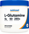 Nutricost L-Glutamine Powder 250 Grams – 50 Servings, Vegan & Gluten Free