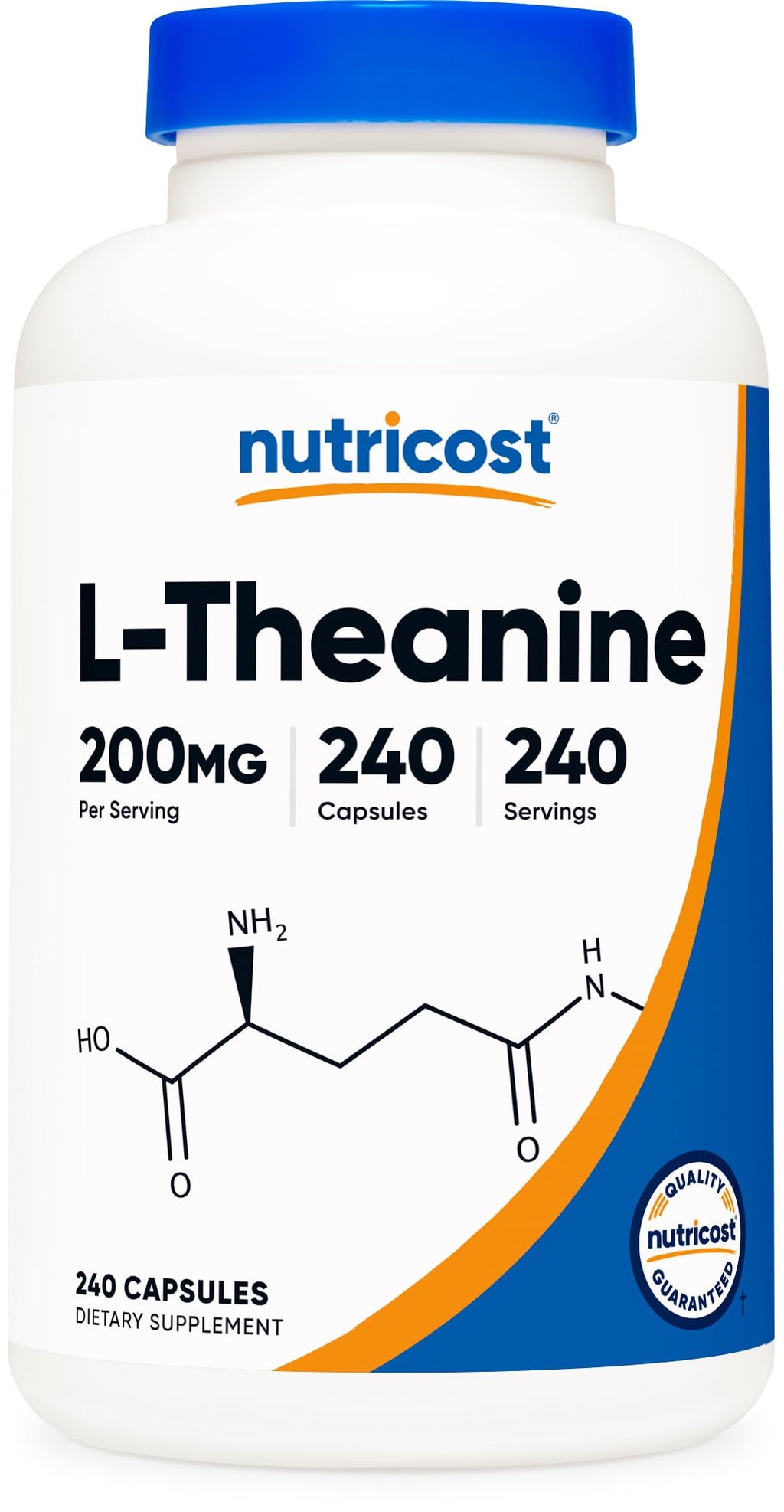 Nutricost L-Theanine 200mg 240 Capsules - Double Strength