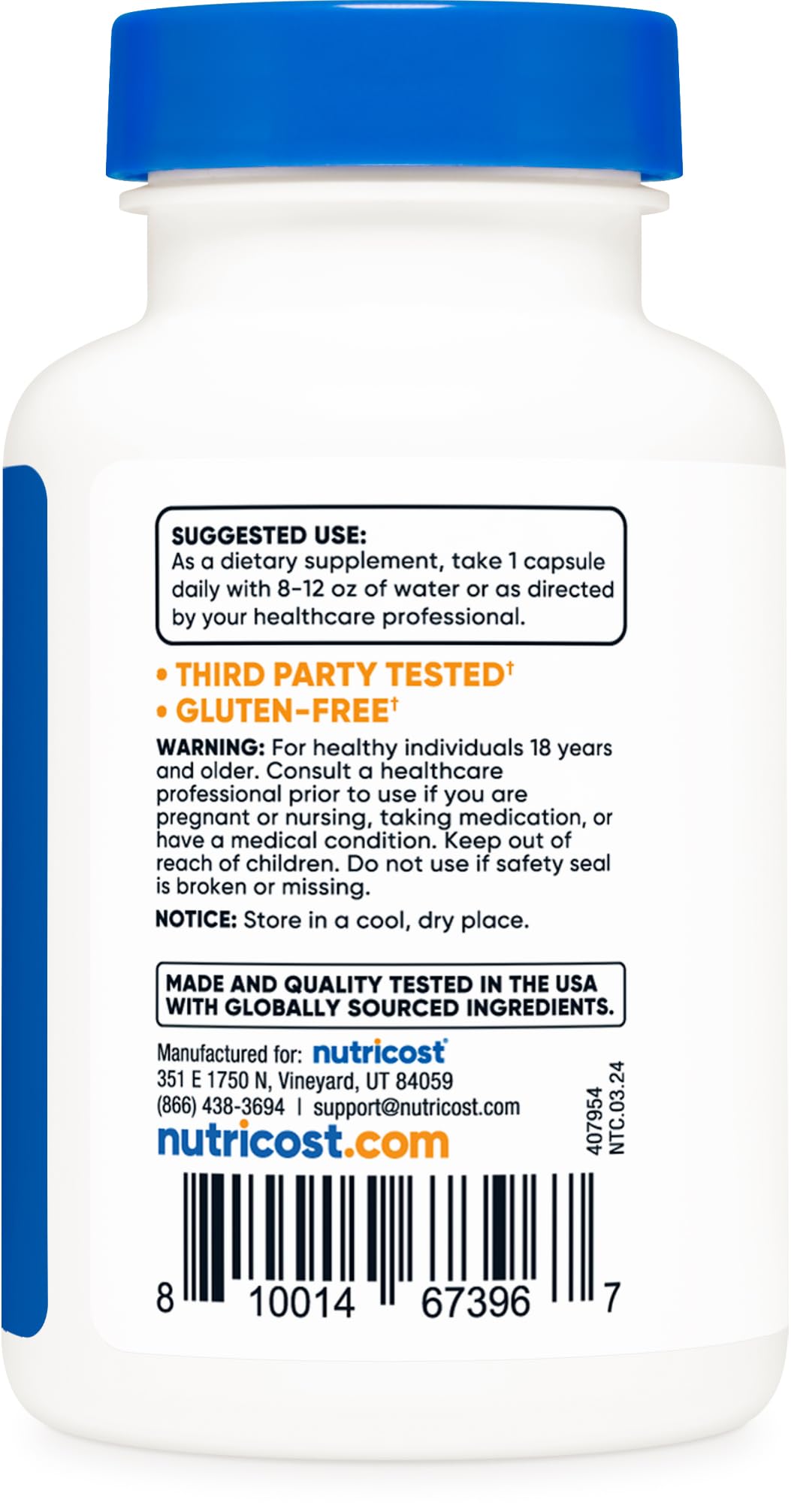 Nutricost Luteolin 100mg – 120 Capsules | Vegetarian, Non-GMO, Gluten Free