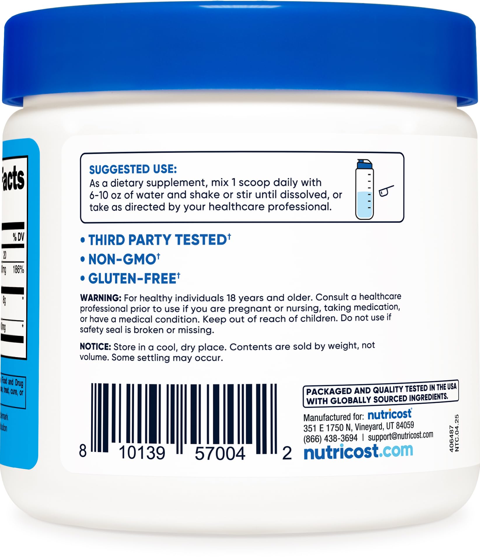 Nutricost Magnesium BHB Salts 250g Unflavored | Exogenous Ketone Supplement
