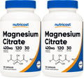 Nutricost Magnesium Citrate 420mg – 120 Veggie Capsules (30 Servings) Gluten Free & Non-GMO – Pack of 2