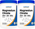 Nutricost Magnesium Citrate Powder (Unflavored, 500 Gram) (Pack of 2)