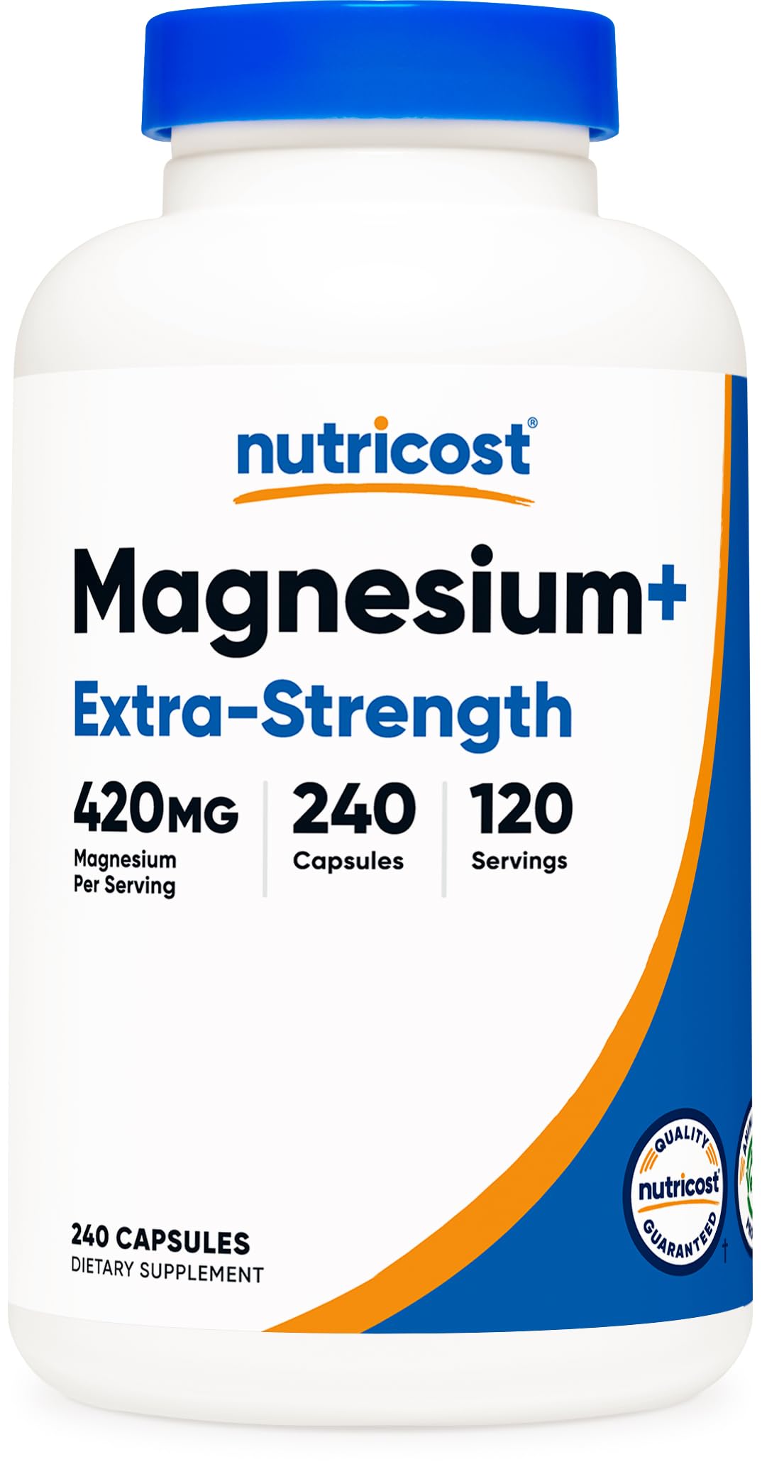 Nutricost Magnesium+ Extra Strength 420mg | 240 Capsules | 120 Servings