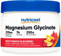 Nutricost Magnesium Glycinate Powder – Fruit Punch, 250 g