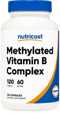 Nutricost Methylated Vitamin B Complex - 120 Capsules, 60 Servings, Gluten-Free