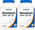 Nutricost Monolaurin 1000 mg - 240 Capsules, 120 Servings - Gluten-Free, Non-GMO, Vegan (Pack of 2)