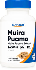 Nutricost Muira Puama Extract 3,000mg Equivalent | 120 Vegan Capsules
