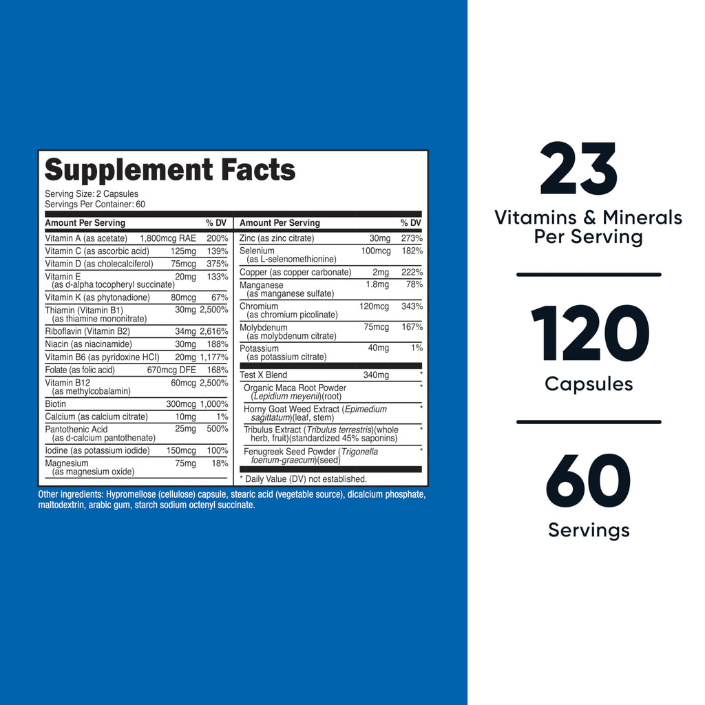 Nutricost Multivitamin for Men - 120 Capsules | Men's Health Vitamins