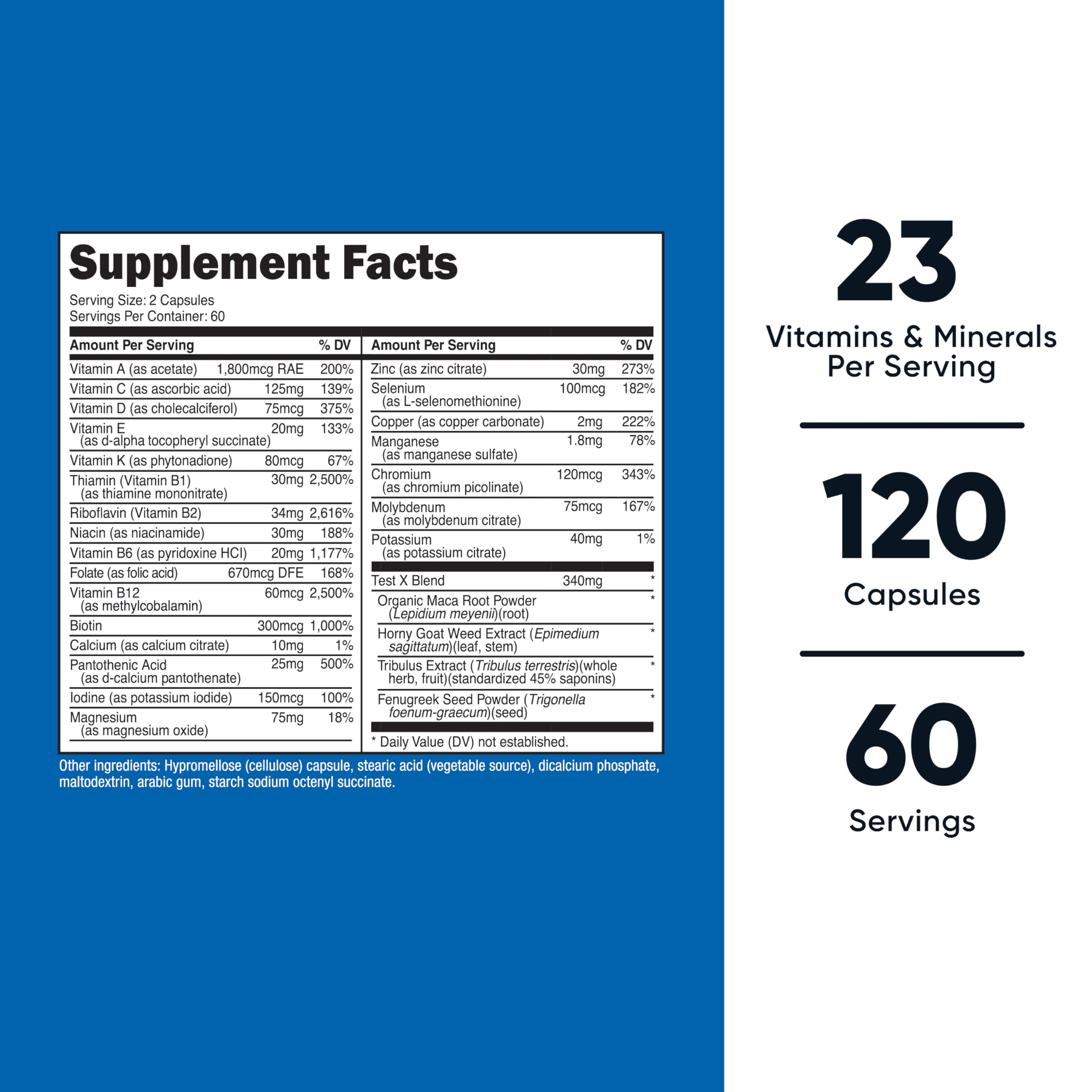 Nutricost Multivitamin for Men - 120 Capsules | Men's Health Vitamins