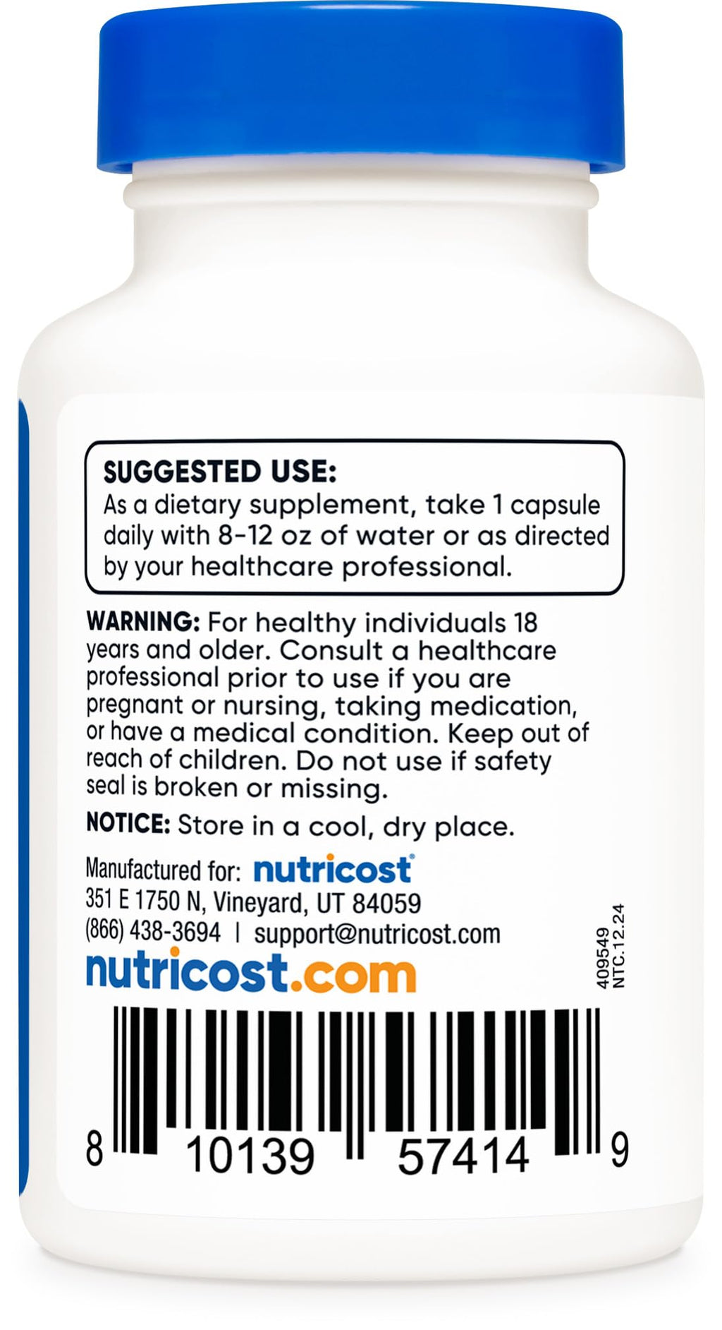 Nutricost NAC 600mg - 30 Vegan Capsules | GMO Free, Gluten Free