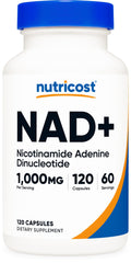 Nutricost NAD+ Supplement 1,000mg per Serving - 60 Servings, Vegan & Gluten-Free