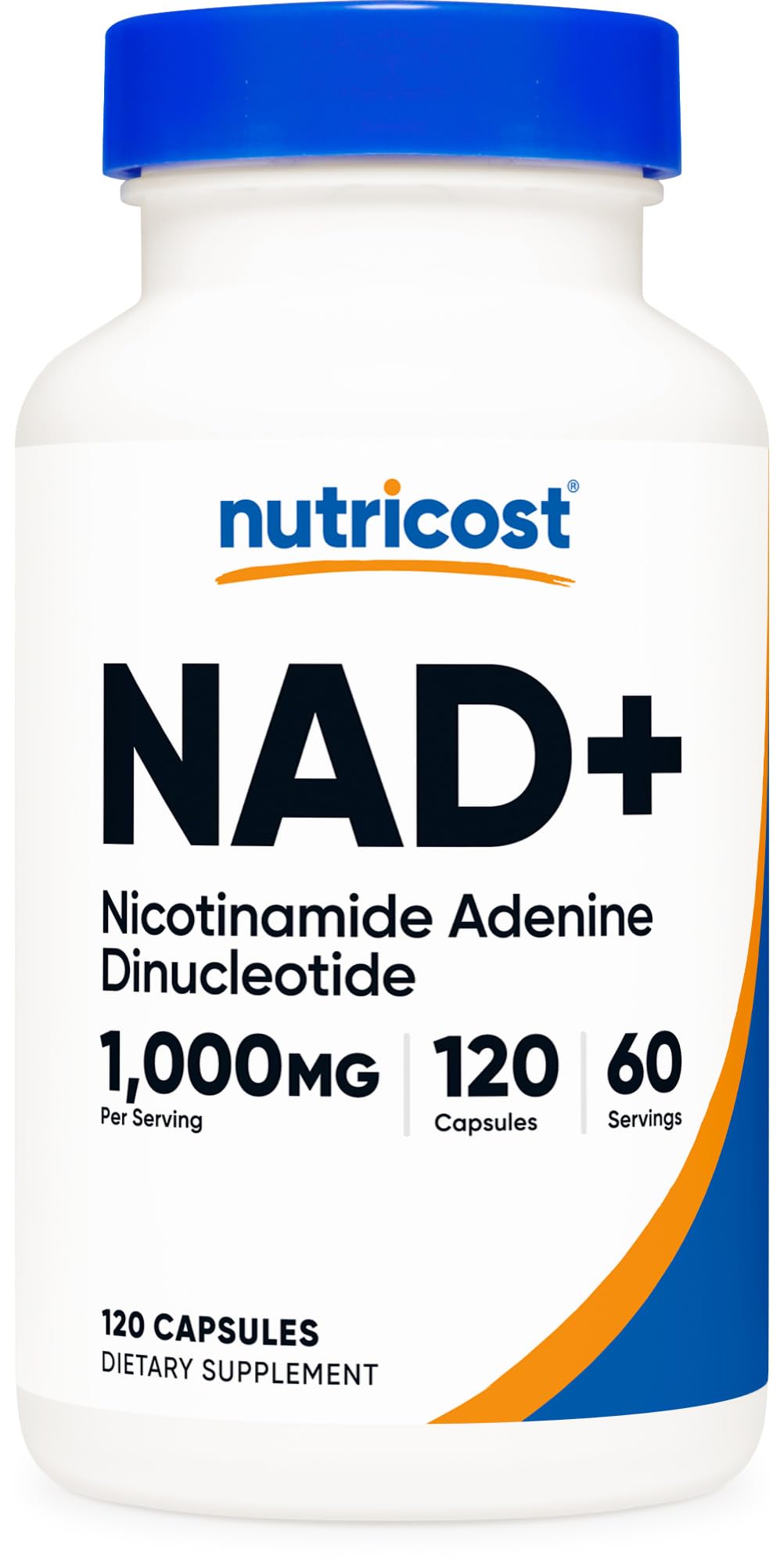 Nutricost NAD+ Supplement 1,000mg per Serving - 60 Servings, Vegan & Gluten-Free