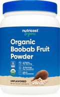 Nutricost Organic Baobab Fruit Powder Unflavored (1 LB) - Vegan, GMO-Free, Gluten Free