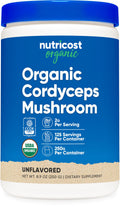 Nutricost Organic Cordyceps Powder 250g – USDA Organic, Non-GMO, Gluten Free
