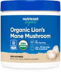 Nutricost Organic Lion's Mane Mushroom Powder 4oz | USDA Organic