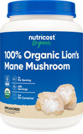 Nutricost Organic Lion's Mane Mushroom Powder 1LB – USDA Organic, Non-GMO