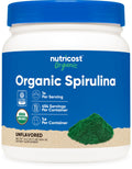 Nutricost Organic Spirulina Powder 454g (1lb) – Pure, Certified Organic Superfood