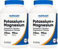 Nutricost Potassium 99 mg & Magnesium 210 mg Citrates, 240 Capsules | Non-GMO, Gluten Free | Pack of 2