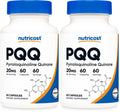 Nutricost PQQ 20mg - 60 Veg Capsules (Pack of 2) - Vegetarian, Non-GMO, Gluten Free