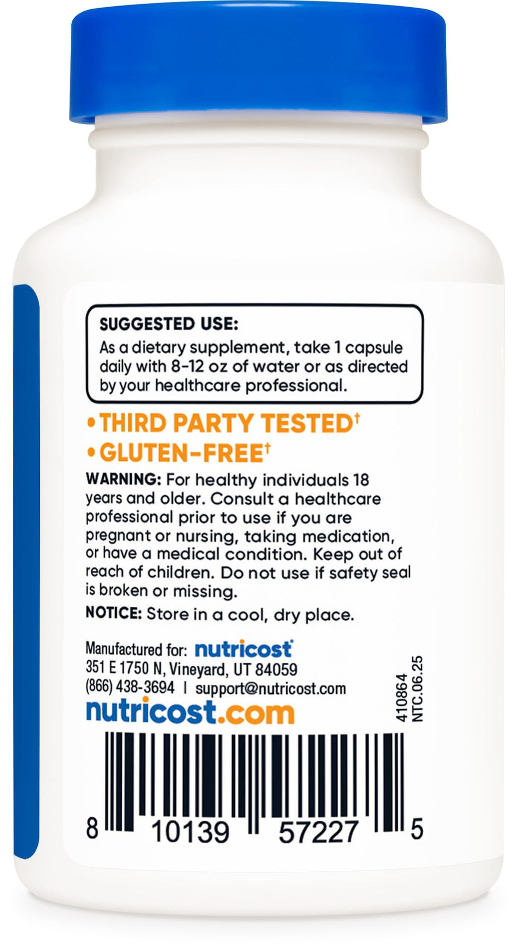 Nutricost PQQ 20mg - 60 Veg Capsules (Pack of 2) - Vegetarian, Non-GMO, Gluten Free