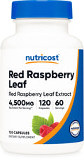 Nutricost Red Raspberry Leaf Extract (4500mg) 120 Capsules | Vegan Supplement