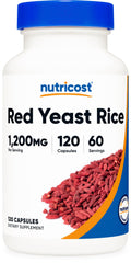 Nutricost Red Yeast Rice 1200mg – 120 Capsules (60 Servings), Veggie Caps, Non-GMO, Gluten Free