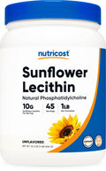 Nutricost Sunflower Lecithin (1 Pound) - Natural Phosphatidylcholine, Vegan, Gluten-Free, GMO-Free