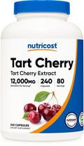 Nutricost Tart Cherry Extract 12,000mg Equivalent - 240 Veg Caps, 80 Servings
