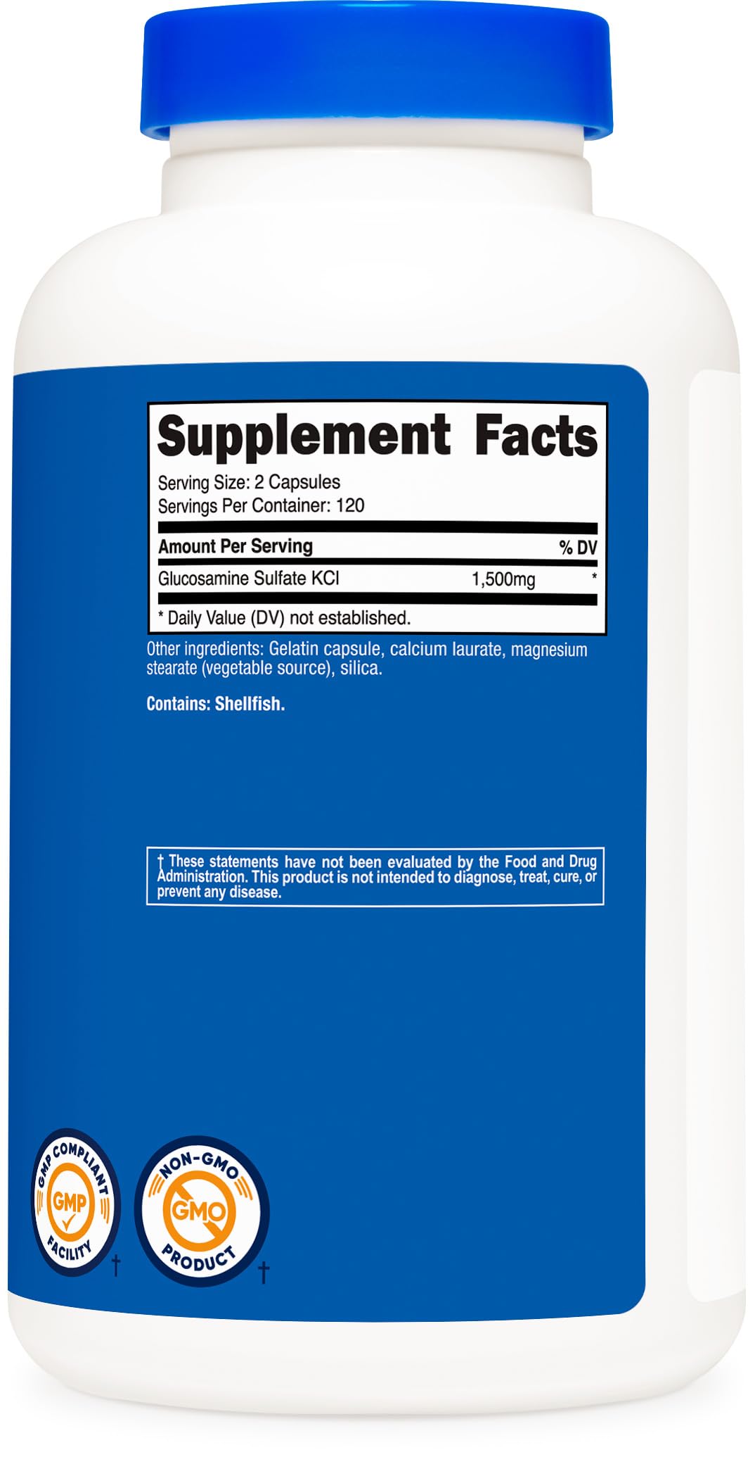 Nutricost Glucosamine Sulfate 1500mg – 240 Capsules (Pack of 2) | Gluten Free, Non-GMO
