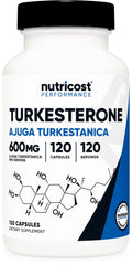 Nutricost Turkesterone 600mg - 120 Capsules | Vegetarian, Non-GMO, Gluten Free