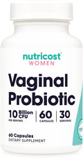 Nutricost Vaginal Probiotic for Women – 10B CFU, 60 Caps, GMO-Free, Gluten-Free