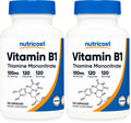 Nutricost Vitamin B1 100mg - 120 Caps | Gluten Free & Non-GMO (Pack of 2)
