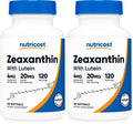 Nutricost Zeaxanthin with Lutein 20mg - 120 Softgels (Pack of 2)
