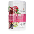 NutriDyn Fruits & Greens Strawberry/Kiwi – Certified Organic 300g with Acai, Goji, Mangosteen & Noni