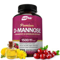 NutriFlair D-Mannose 1200mg: 120 Vegan Capsules | Cranberry & Dandelion Urinary Tract Health