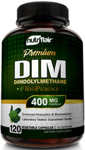 NutriFlair DIM 400mg with Bioperine – 120 Capsules | Hormone Balance & Estrogen Metabolism Support