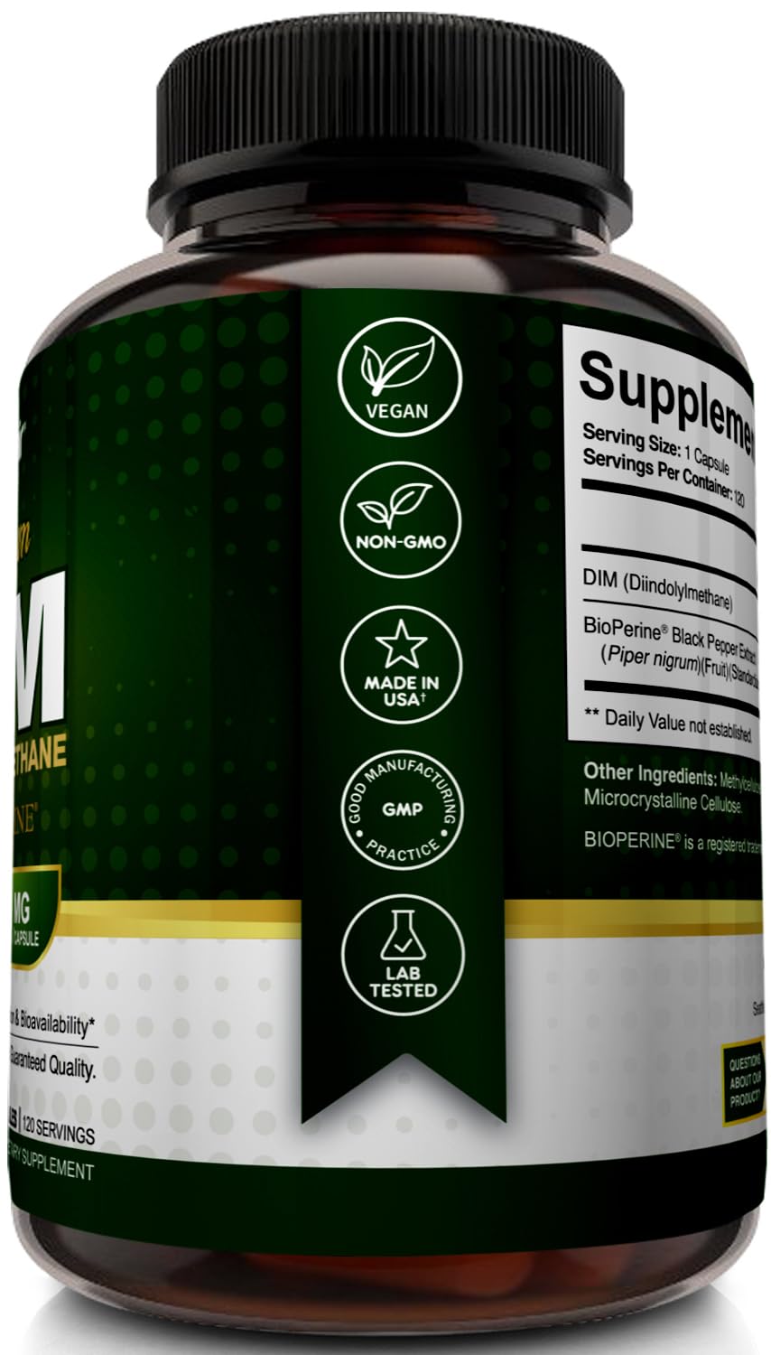 NutriFlair DIM 400mg with Bioperine – 120 Capsules | Hormone Balance & Estrogen Metabolism Support