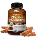 NutriFlair Organic Ceylon Cinnamon – 1200mg per Serving, 180 Capsules | Joints, Inflammation, Antioxidant