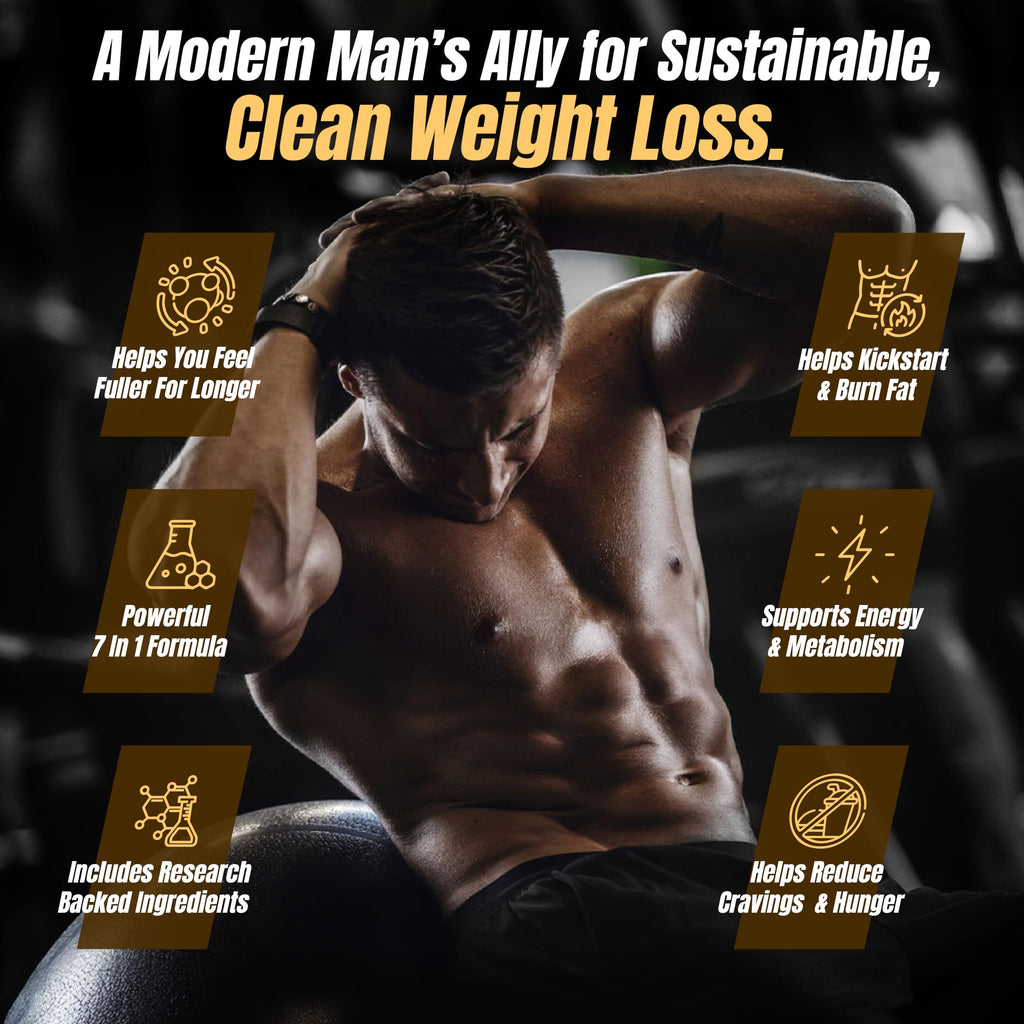Nutrimend IQ Premium Male Weight Loss – Appetite Suppressant & Energy Booster | 60 Capsules