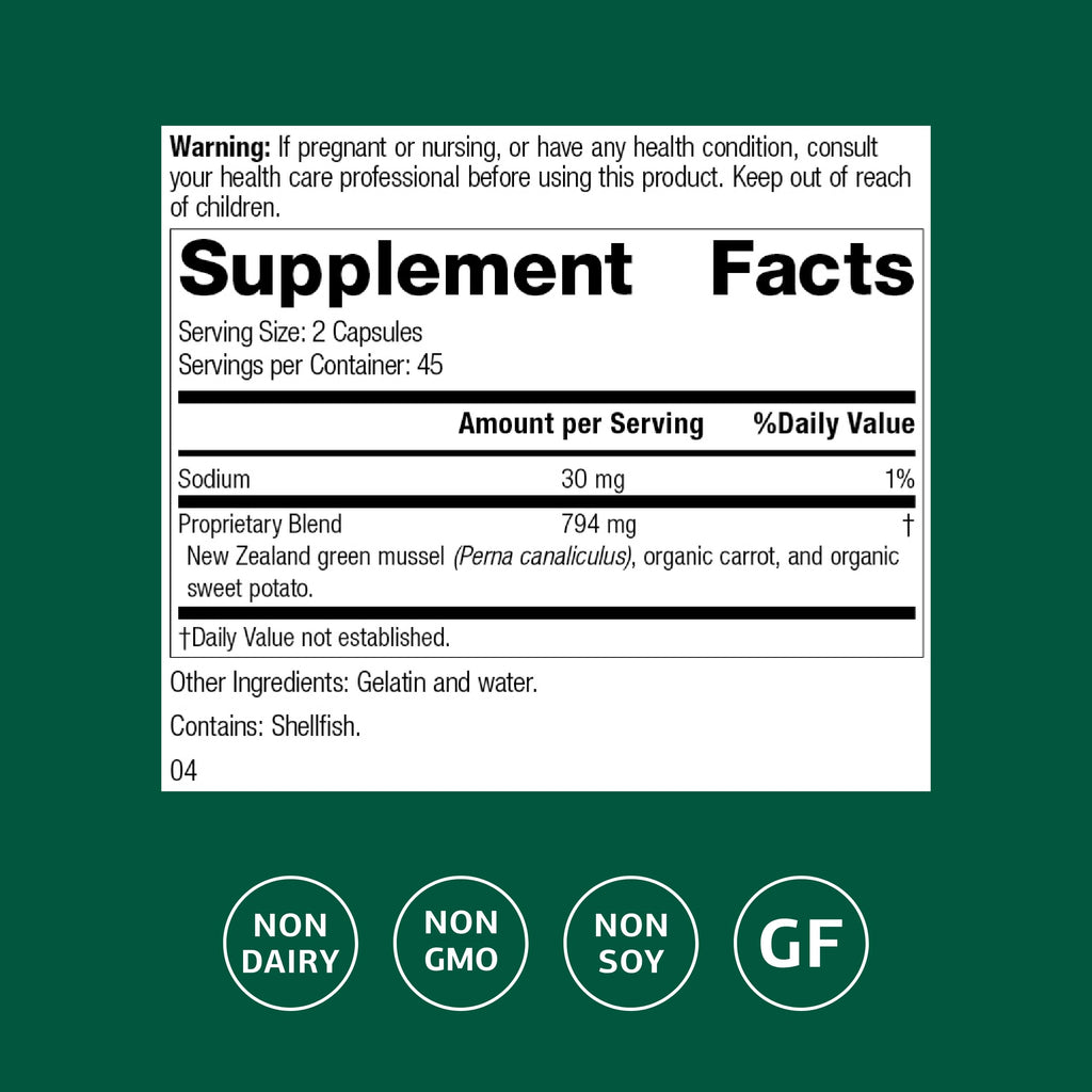 Standard Process Nutrimere – Joint Health Support (Perna Canaliculus & Green Mussel) – 90 Capsules