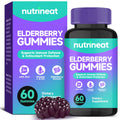 NutriNeat Elderberry Gummies – Immune Support with Vitamin C, D3 & Zinc (60 Gummies)