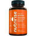 NutriRise Organic Ashwagandha Root Capsules 1300mg with Black Pepper