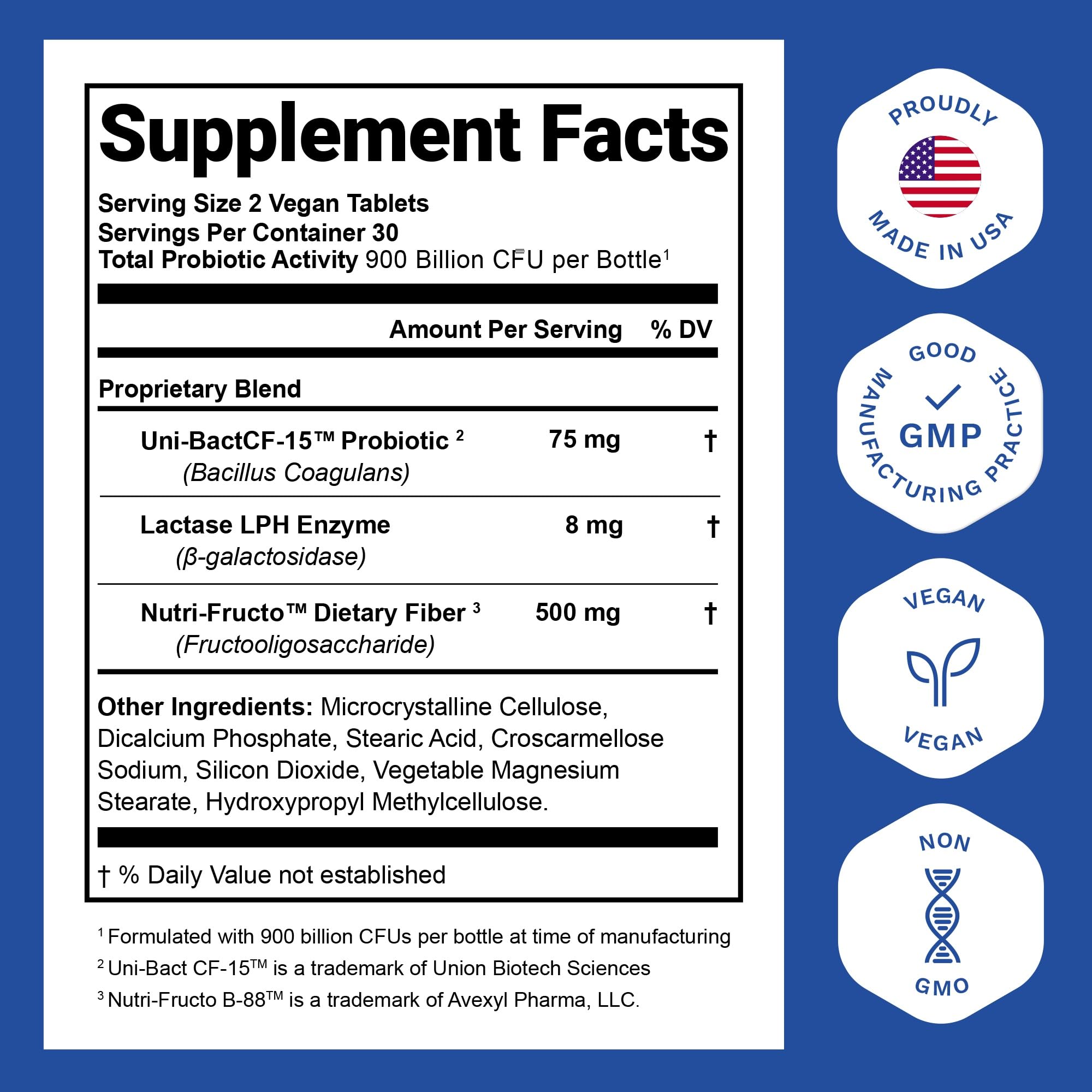 Nutrition Essentials GMP Certified Probiotic Dietary Supplement – 6 Bottles, 360 Capsules
